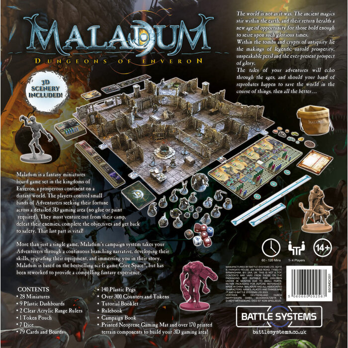 Battle Systems Maladum: Dungeons of Enveron