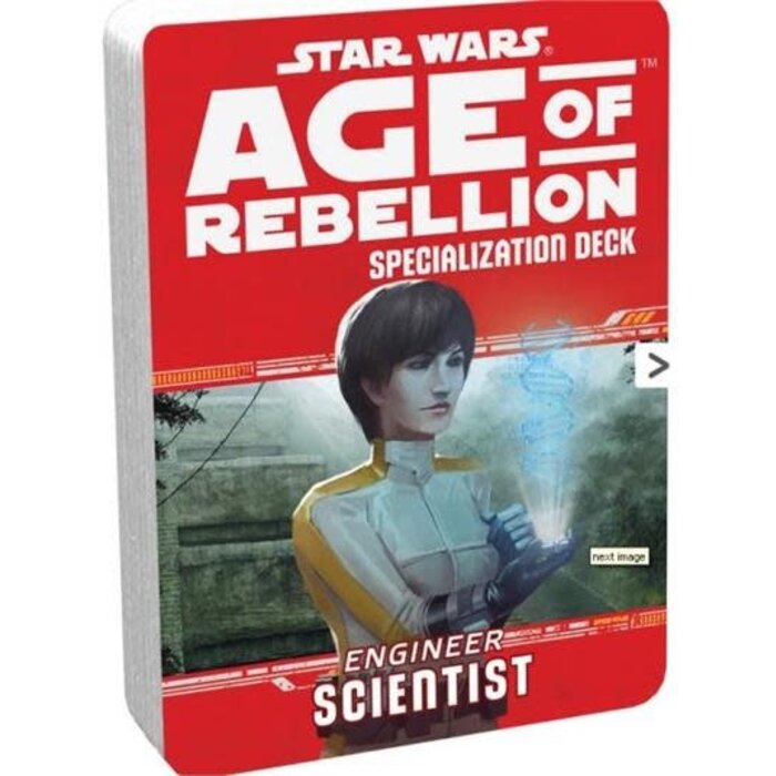 Fantasy Flight Games Star Wars RPG Age of Rebellion Engineer Scientist Specialization Deck