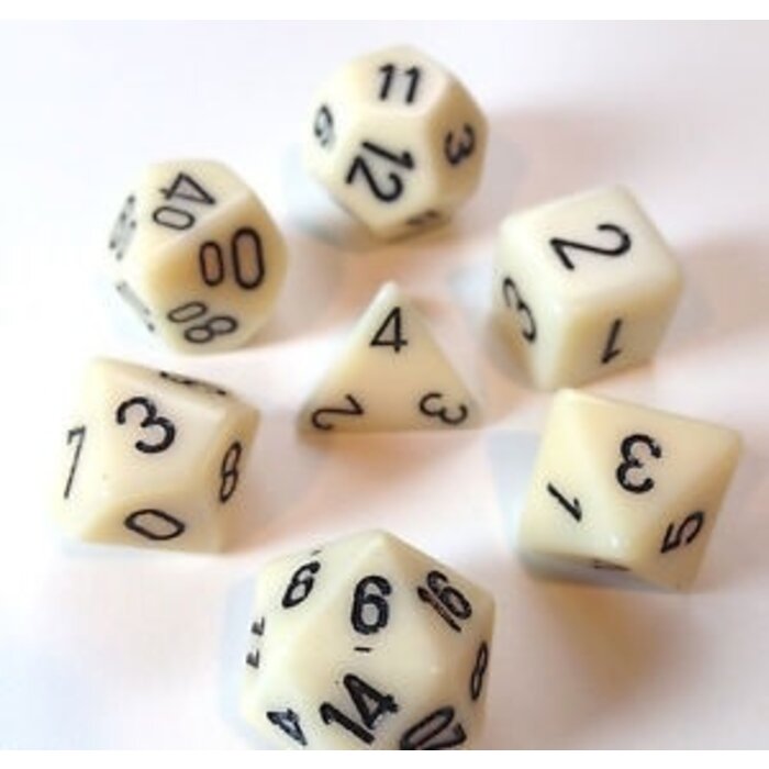 Chessex 7-Piece RPG Dice Set: Opaque (Assorted Colours)