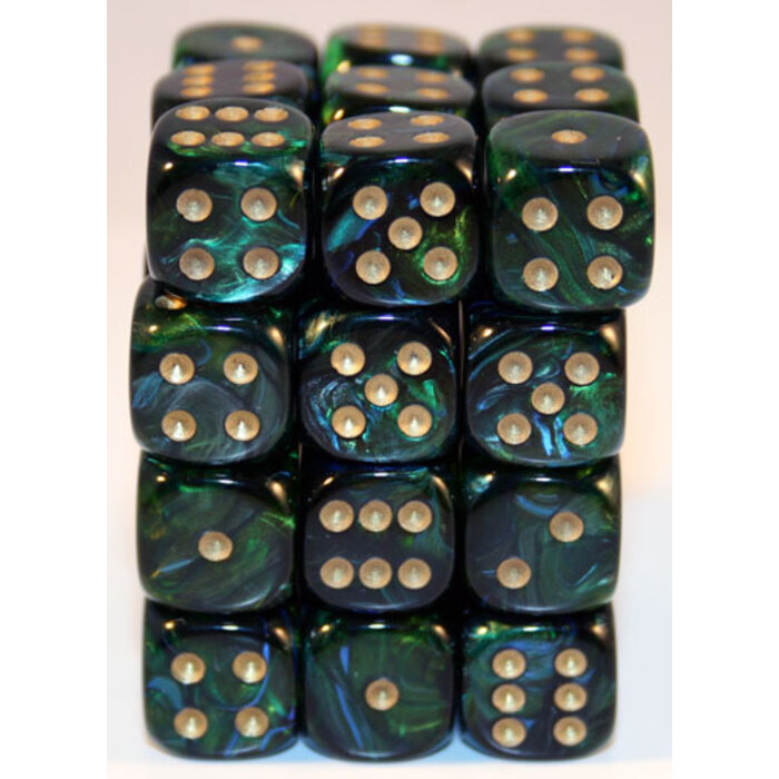 Chessex 36d6 Dice Block (12mm): Scarab (Assorted Colours)