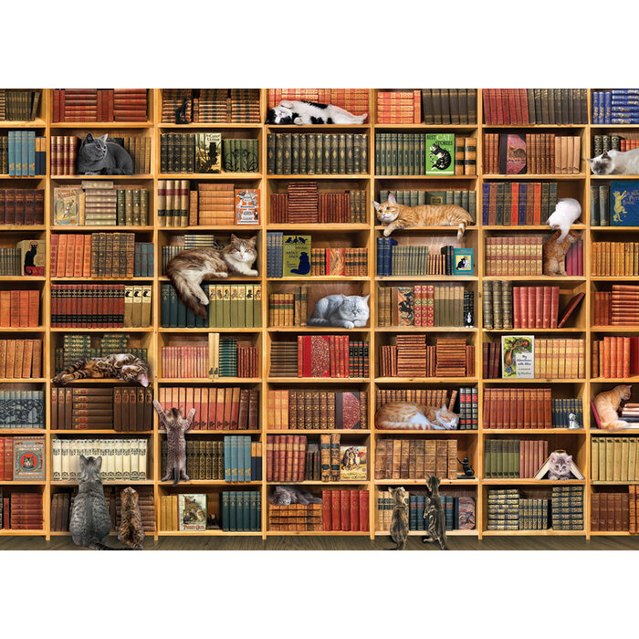 Cobble Hill Puzzles 1000 pcs - The Cat Library