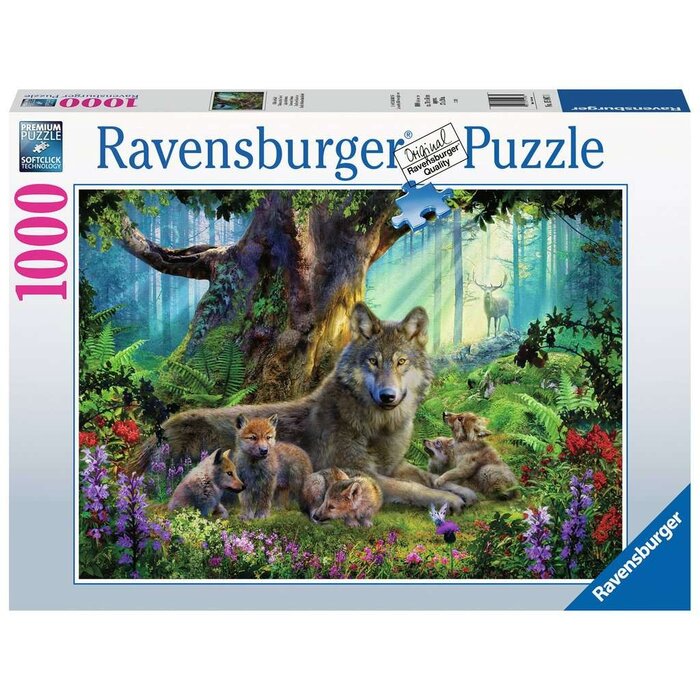 Ravensburger 1000 pcs - Wolves in the Forest