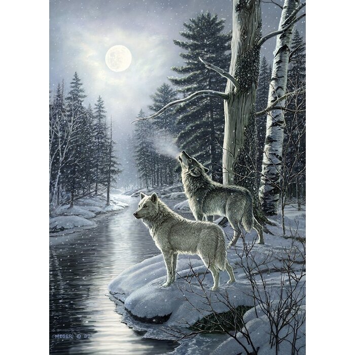 Cobble Hill Puzzles 1000 pcs - Wolves by Moonlight