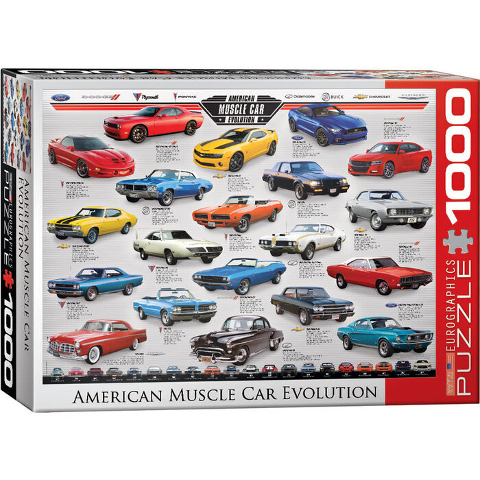 Eurographics 1000 pcs - American Muscle Car Evolution