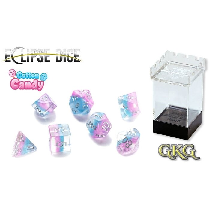 Gate Keeper Games 7-Piece RPG Dice Set: Eclipse (Assorted Colours)