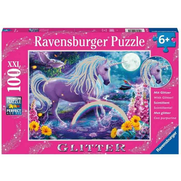 Ravensburger 100 pcs - Glitter Unicorn (XXL)