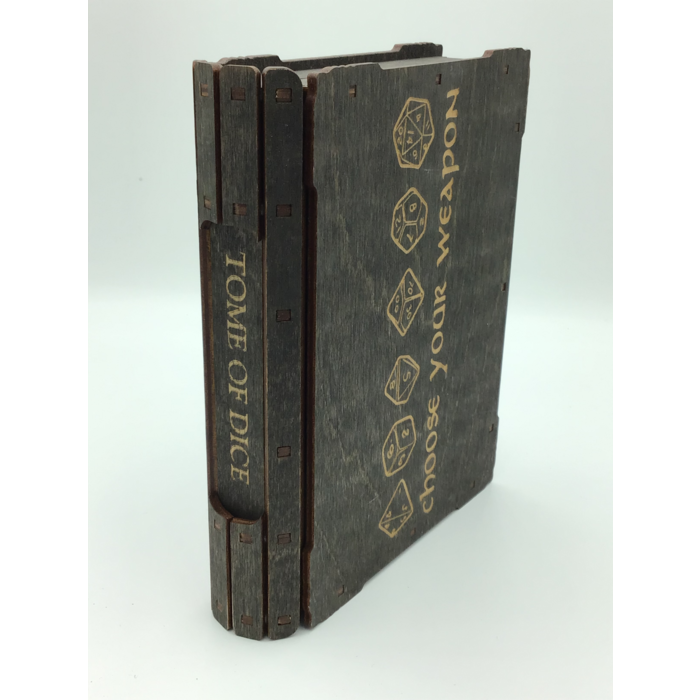 Redline Engraving Wooden 14-piece Tome of Dice