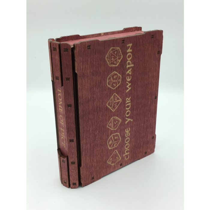 Redline Engraving Wooden 14-piece Tome of Dice