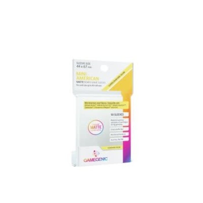 GameGenic Sleeves - 44x67mm GameGenic Matte - 50/pk (Mini American, Yellow)