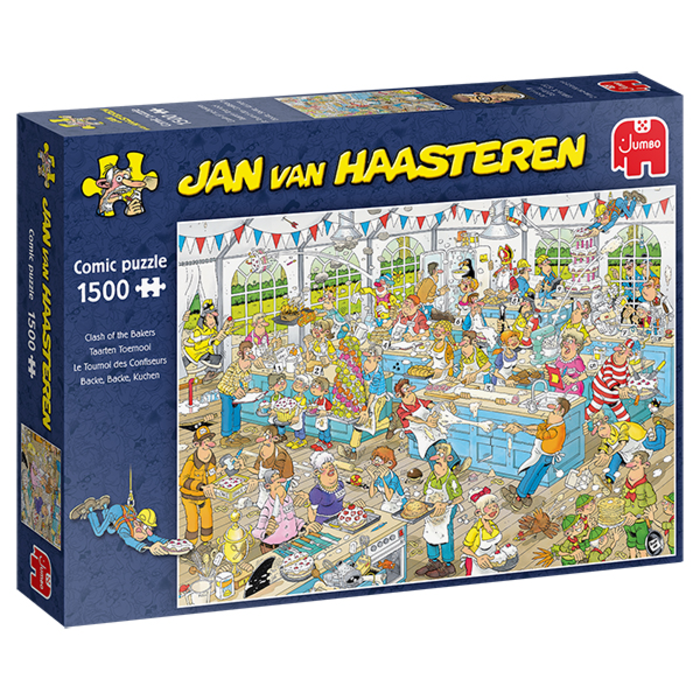 Jumbo Puzzles 1500 pcs - Jan van Haasteren: Clash of the Bakers