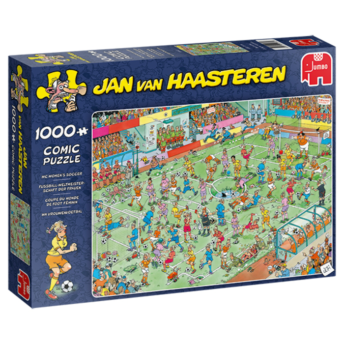 Jumbo Puzzles 1000 pcs - Jan van Haasteren: WC Women's Soccer