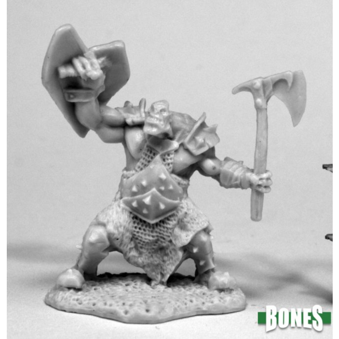 Reaper Miniatures Dark Heaven Bones: Orc Slayer (Axe & Shield)