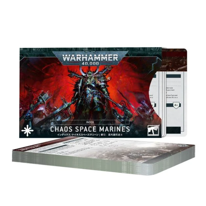 Games Workshop Warhammer 40K: Index Cards Chaos (10th Edition)
