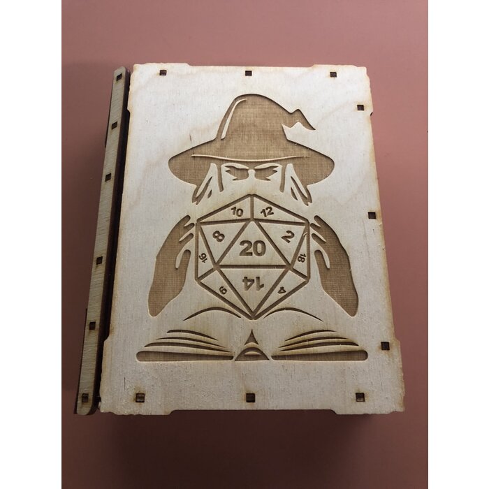 Redline Engraving Wooden 14-piece Tome of Dice