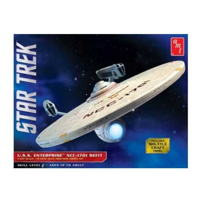 AMT Models Star Trek USS Enterprise NCC-1701 Refit Model Kit (1:537 Scale)