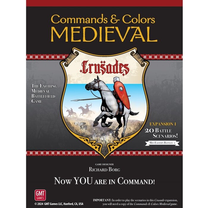 GMT Games Command and Colors Medieval: Crusades Expansion