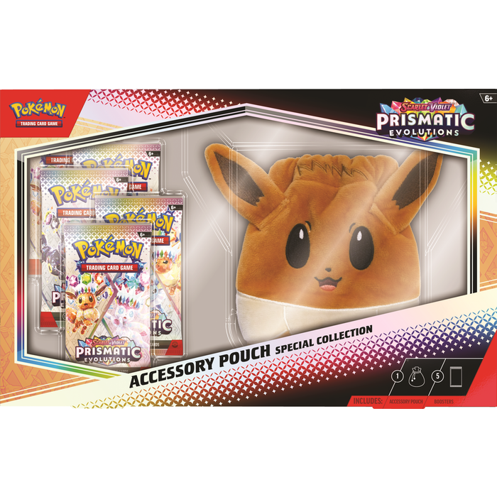 The Pokemon Company International Pokemon TCG - Scarlet & Violet Prismatic Evolutions: Accessory Pouch Special Collection *LIMIT OF 1 PER HOUSEHOLD*
