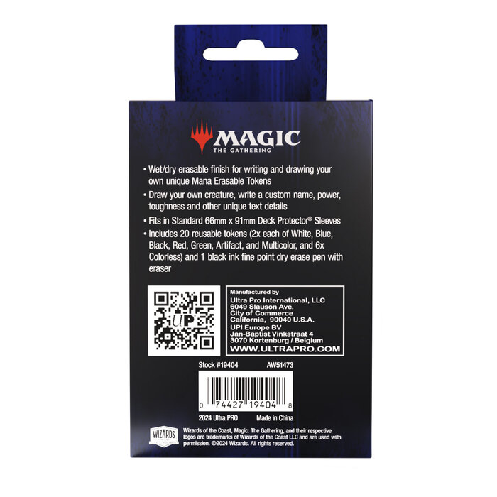 Ultra Pro Magic The Gathering: Erasable Tokens