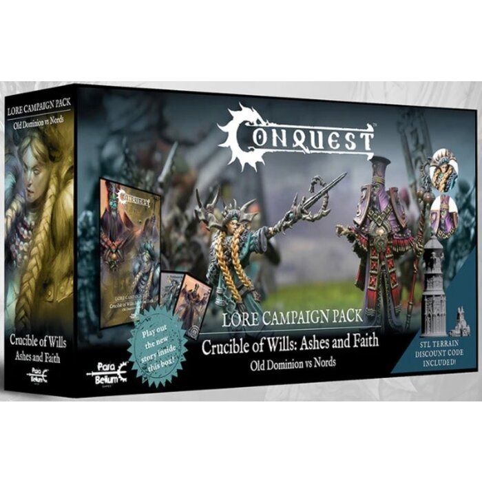 Para Bellum Wargames Conquest: Lore Campaign Pack - Crucible of Wills: Ashes & Faith Campaign