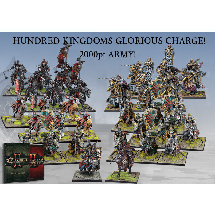 Para Bellum Wargames Conquest: Hundred Kingdoms - Glorious Charge 2000pt army