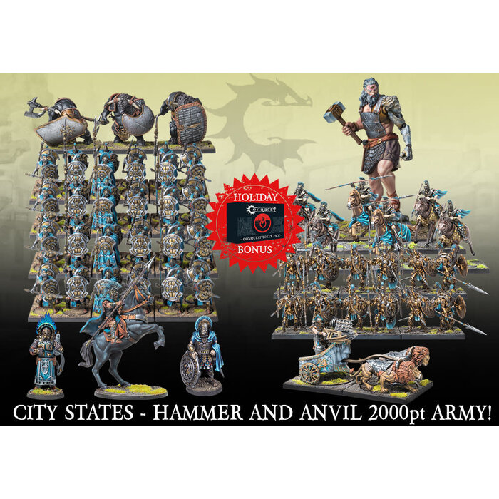 Para Bellum Wargames Conquest: City States - Hammer and Anvil 2000pt army