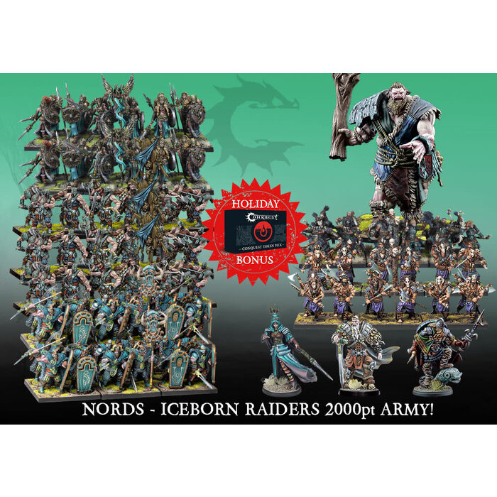 Para Bellum Wargames Conquest: Nords - Iceborn Raiders 2000pt army