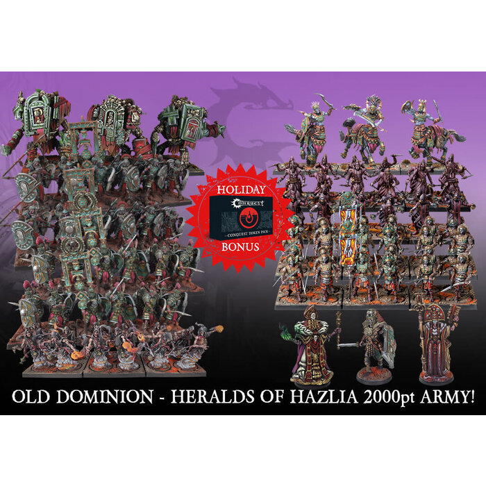 Para Bellum Wargames Conquest: Old Dominion - Heroes of Hazlia 2000pt army