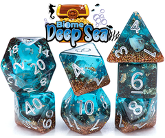 Gate Keeper Games 7-Piece RPG Dice Set: Inclusion - Biome Deep Sea