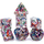 7-Piece RPG Dice Set: Inclusion - Stained Glass
