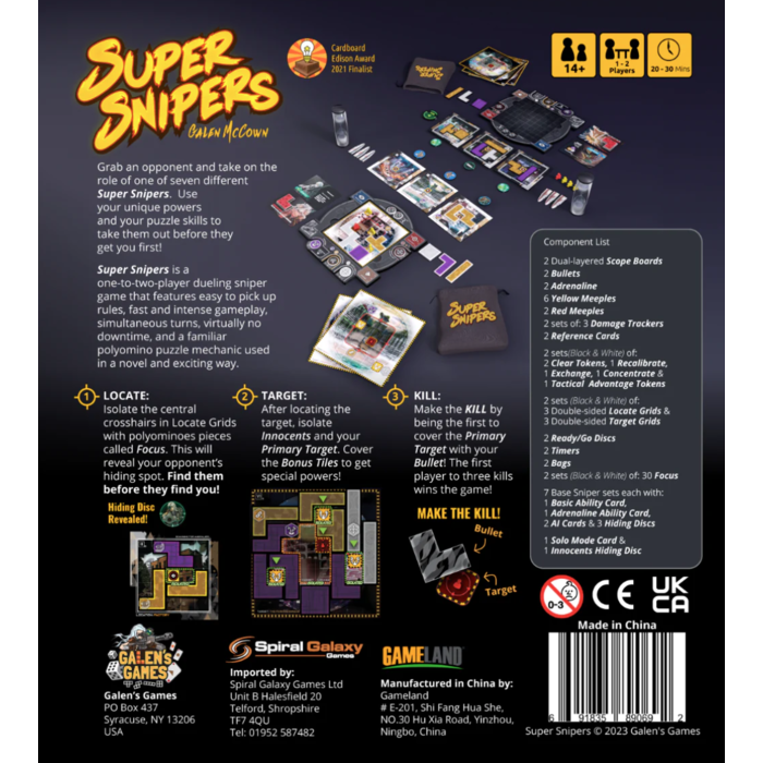 Misc Board Games Super Snipers
