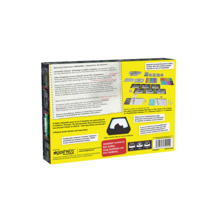 Modiphius Paranoia: The Uncooperative Board Game