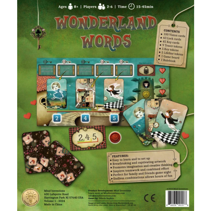 Misc Board Games Wonderland Words