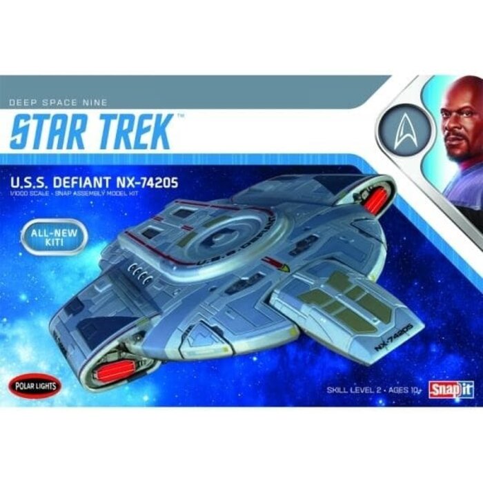 Polar Lights Star Trek USS Defiant NX-74205 Model Kit (1:1000 Scale)