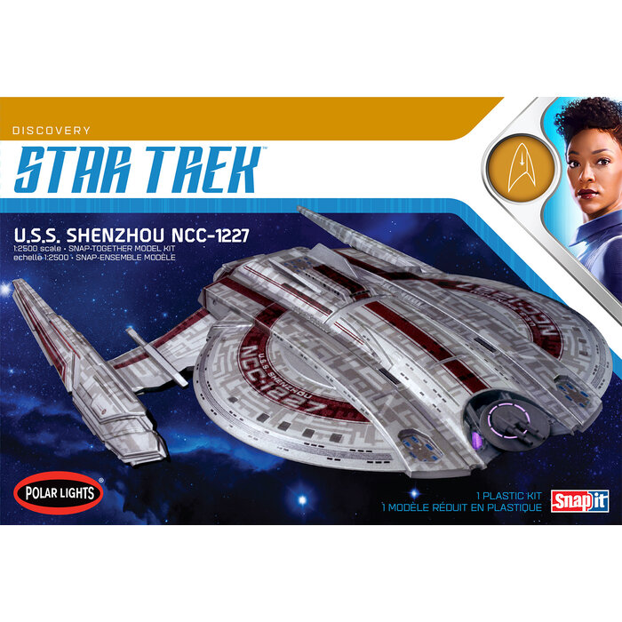 Polar Lights Star Trek USS Shenzhou NCC-1227 Model Kit (1:2500 Scale)