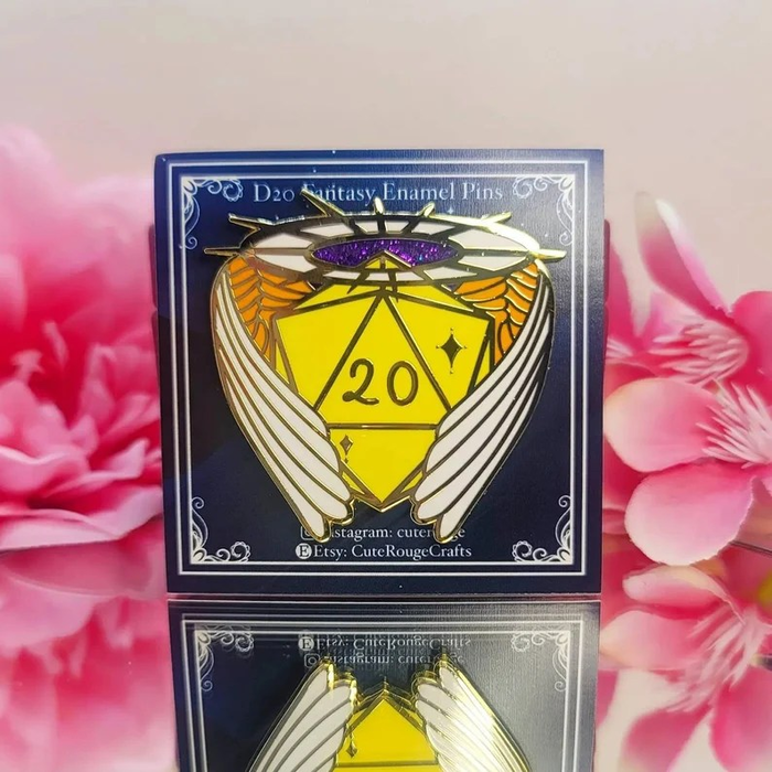 Adventure Dice Cute Rouge Crafts Enamel Pin -