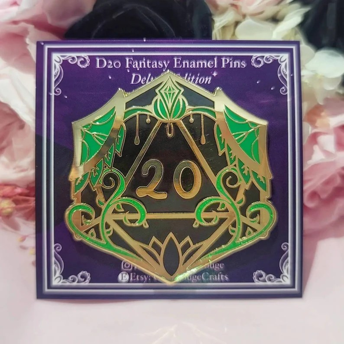 Adventure Dice Cute Rouge Crafts Enamel Pin -