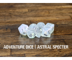 Adventure Dice 7-Piece RPG Dice Set: Astral Specter