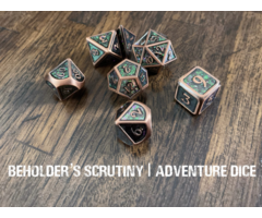 Adventure Dice 7-Piece RPG Premium Metal Dice Set: Beholder’s Scrutiny