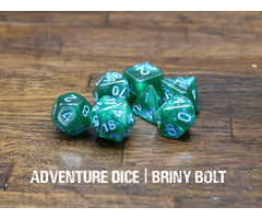 Adventure Dice 7-Piece RPG Dice Set: Briny Bolt