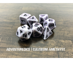 Adventure Dice 7-Piece RPG Dice Set: Coliseum Amethyst