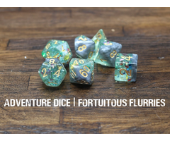 Adventure Dice 7-Piece RPG Dice Set: Fortuitous Flurries