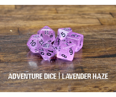 Adventure Dice 7-Piece RPG Dice Set: Lavender Haze