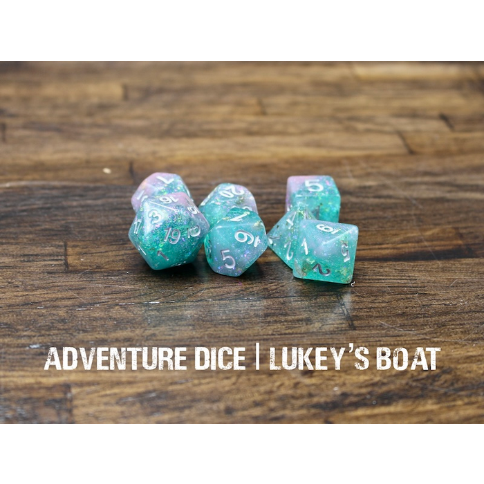 Adventure Dice 7-Piece RPG Dice Set: Lukey’s Boat