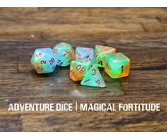 Adventure Dice 7-Piece RPG Dice Set: Magical Fortitude
