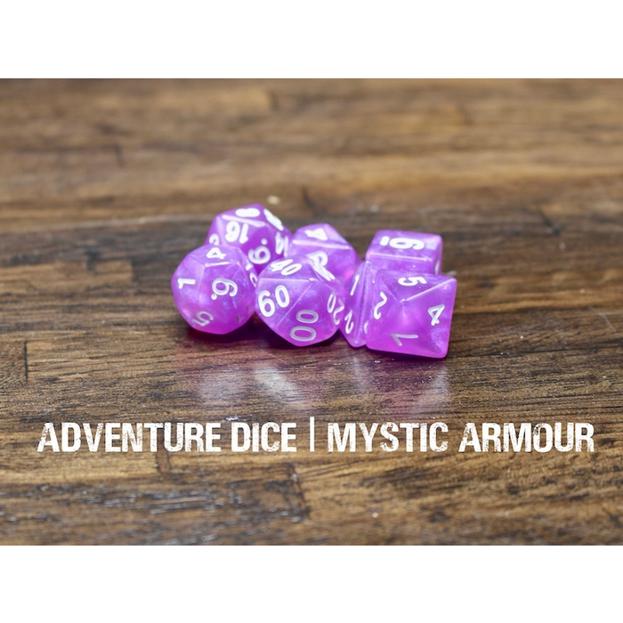 Adventure Dice 7-Piece RPG Dice Set: Mystic Armour