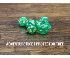 Adventure Dice 7-Piece RPG Dice Set: Protector Tree