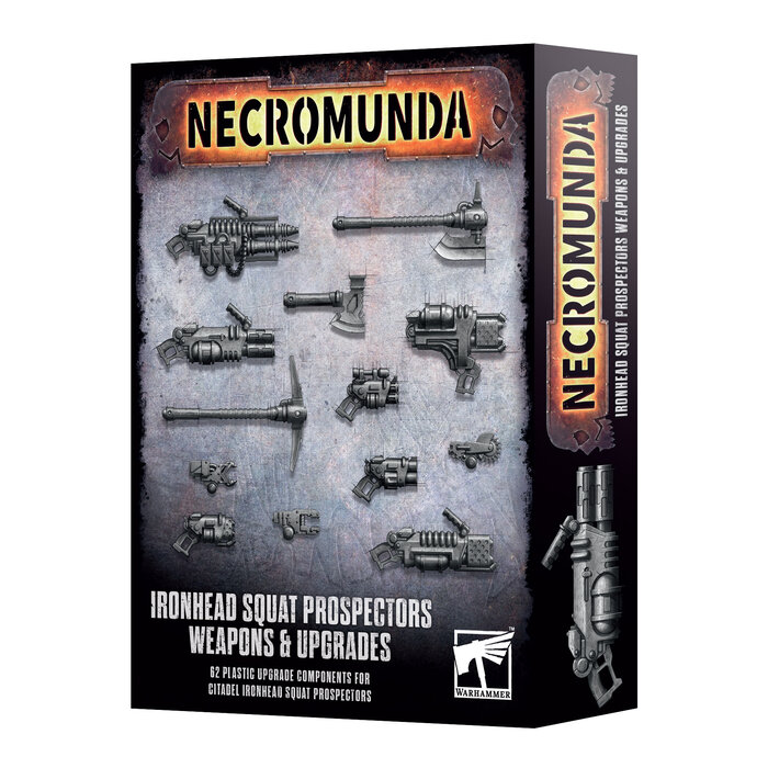 Games Workshop Necromunda: Ironhead Squat Prospectors Weapons & Upgrades