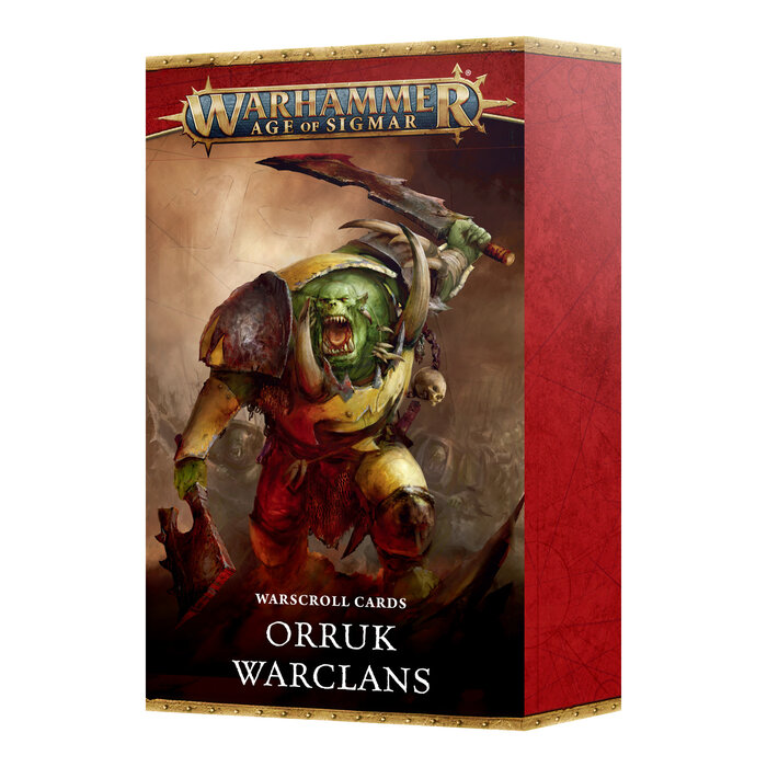 Games Workshop Warhammer Age of Sigmar: Orruk Warclans - Warscroll Cards