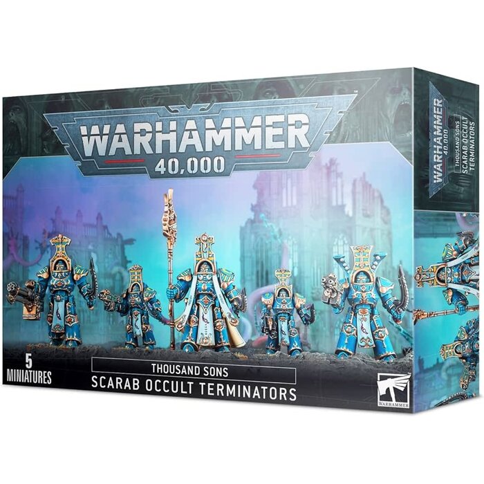 Games Workshop Warhammer 40K: Chaos Space Marines (Thousand Sons) - Scarab Occult Terminators