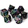 7-Piece Metal RPG Dice Set: Dark Nexus Hexbreaker